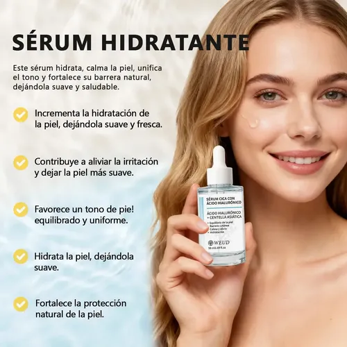 Weud Skincare Antiedad Firmeza Hidratante Rostro Cuello 6pzs
