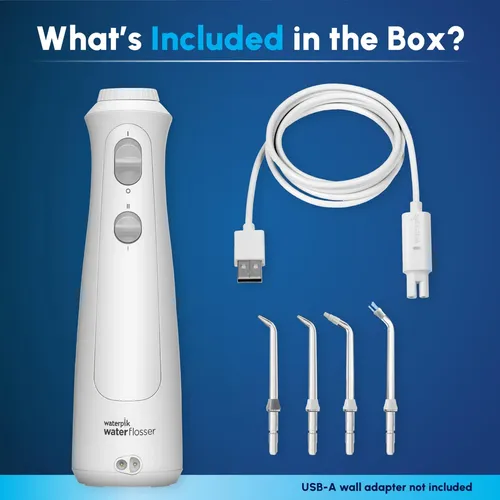 Hilo Dental Portátil Waterpik Wf-13 Recargable Blanco Blanco