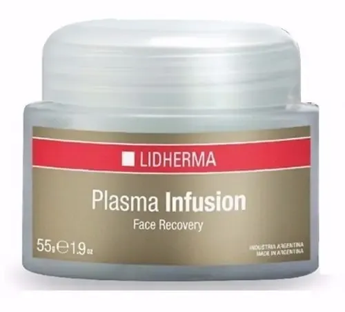 Crema Facial Lidherma Plasma Infusion Antiarrugas Hipoalergénica 55mL