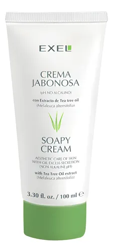 Crema Facial Jabonosa Exel Pieles Acne Tea Tree Oil 100gr