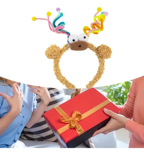 Aro De Pelo De Felpa, Diadema Divertida, Accesorios Amarillo