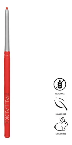 Delineador Labial Retráctil Palladio Red Rose Waterproof Mate
