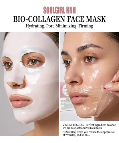 Mascarilla Facial De Hidrogel Hidratante Intensa Colágeno X4