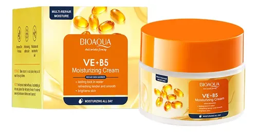Crema Hidratante Bioaqua Ve + B5, Reparadora E Iluminadora Momento De Aplicación Día/noche Tipo De Piel Mixta