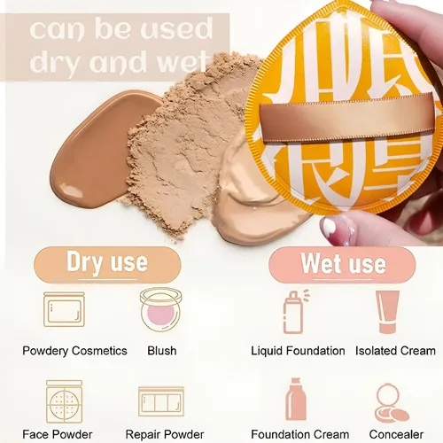 Esponjas De Maquillaje Qiangxingyai Con Asas, 2 Unidades