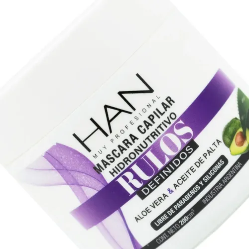 Han Rulos Definidos Máscara Nutritiva Brillo Cabello 200ml