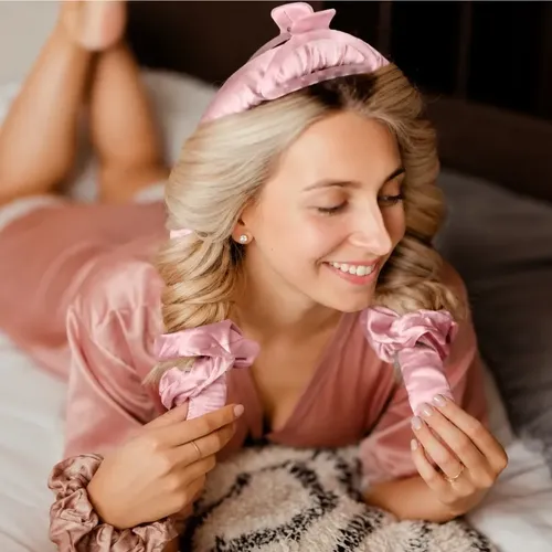 Rodillo Rizador Sin Calor Para Dormir Cabello Suave