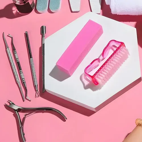 Set Herramientas Manicura Y Pedicura Con Limas Y Alicate .