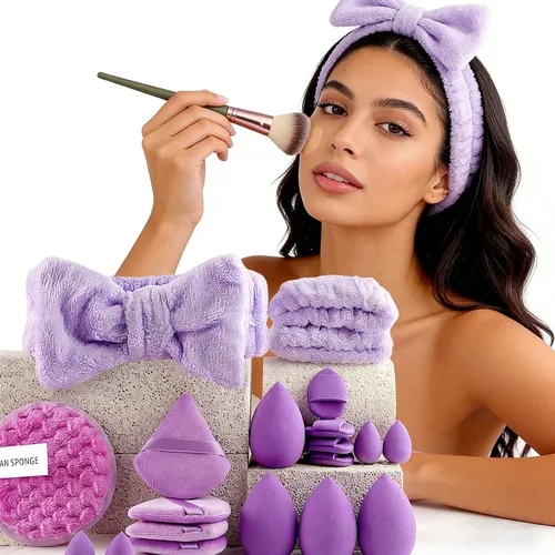 Brochas De Maquillaje Unifox Profesionales 40 Piezas
