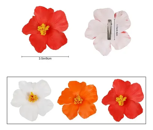 3 Pinzas For El Pelo De Flores Hawaianas For Mujer, // !-a
