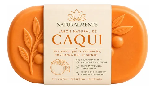 Jabón Caqui Para Controlar El Olor Corporal X3