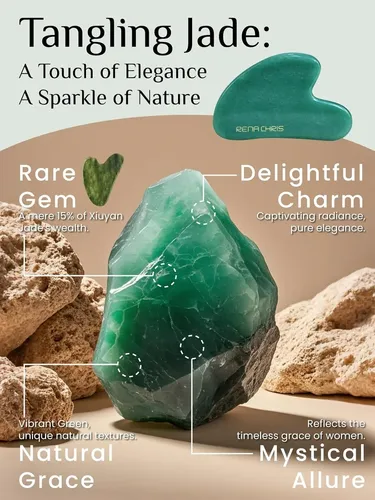 Jade Tool Rena Chris Smooth Surface Para Gua Sha