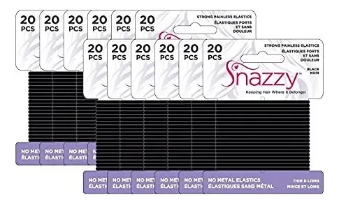 Cintas Para El Pelo Elegantes, Finas Y Largas, Negras, 240 U