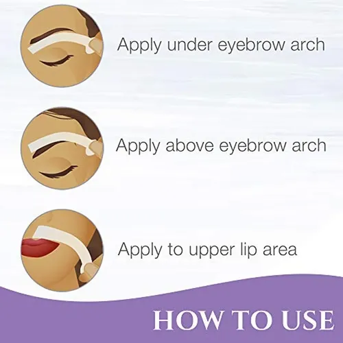 Tiras De Cera Para Cejas Ez Grip Satin Smooth, No Tejidas, W