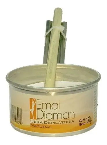 Emal Diaman Cera Depilatoria Natural Cacerolita Blanca 150g