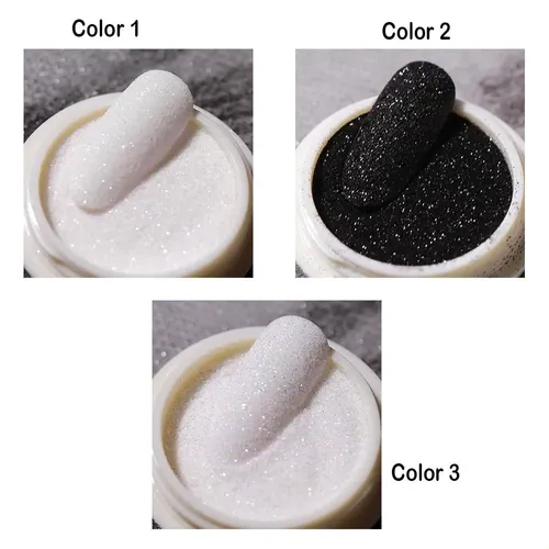 6 Piezas De Polvo De Glitter Para Uñas, Pigmento Para Manicu 6pcs
