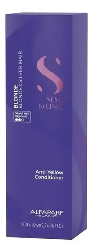Acondicionador Alfaparf Anti-yellow Blonde & Silver Hair 200ml Semi Di Lino