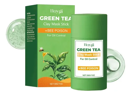 Mascarilla Limpiadora De Té Verde Hoygi En Barra Para Puntos Grasa