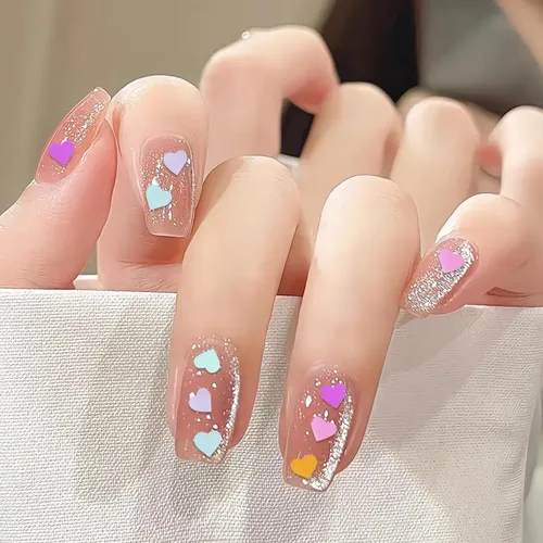Para Lentejuelas For Uñas 6 Rejillas Corazones San Valentín