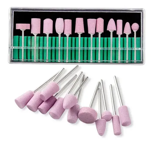 Kit De 12 Fresas Para Torno Pulidor Lima De Uñas Universal