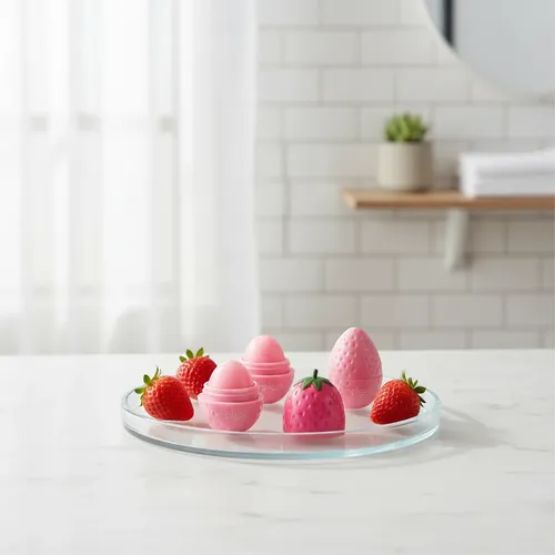24 Bálsamos Labiales Frutilla Hidratantes Y Cambiantes