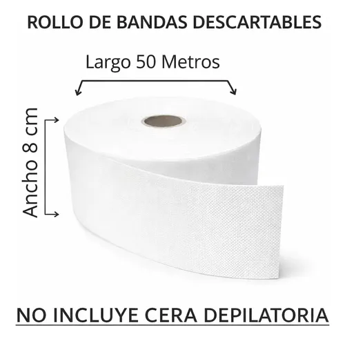 Bandas Descartables Depilatorias Rollo X 50 Metros