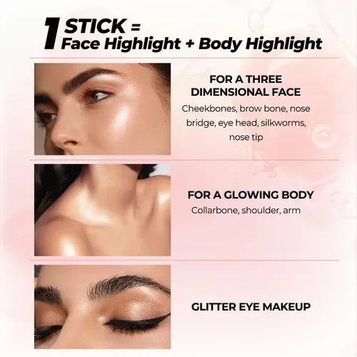 Sace Lady Jelly, Iluminador En Barra, Maquillaje Multiuso