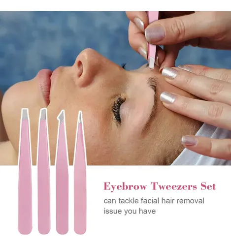 -de Set Eyebrow Ts Con Funda: 4 Herramientas De