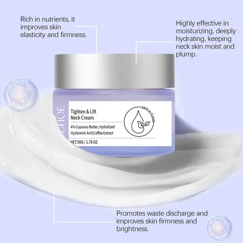 Crema Hidratante Para Cuello Ouhoe Para Hidratación Y Líneas