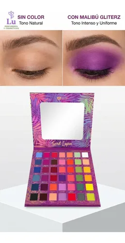Paleta De Sombras Profesional 42 Colores Mate Alto Pigmento