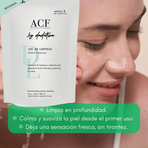Acf Dadatina Gel Limpieza Facial Refill 180 Rosacea Recarga