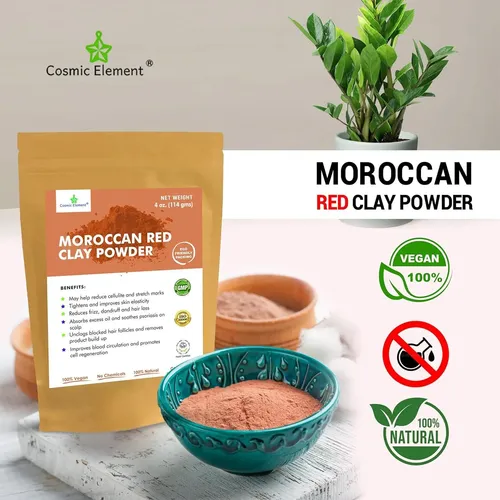 Polvo De Arcilla Roja Marroquí Cosmic Element 113 G