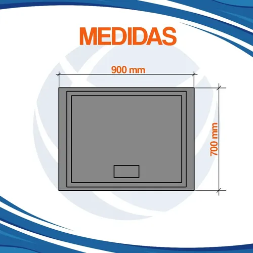 Espejo Rectangular Led Parlante Bluetooth Desempañador 90×70
