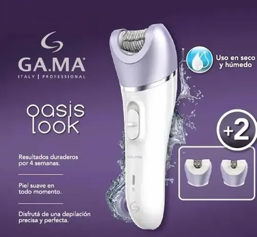 Depiladora Gama Portatil Skin Lady 3 En 1 Electrica Exfolia Cuerpo Piernas Accesorios Depilador Femenino Garantia