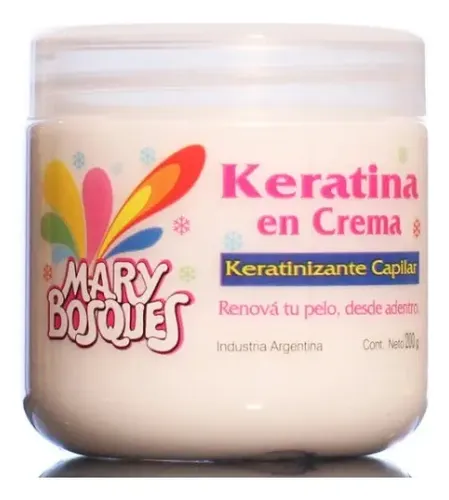 Keratina En Crema Capilar Mary Bosques Tratamiento Pote 200g