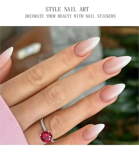 Gel De Uñas Jmeowio Apricot White Gradient (20 Tiras +