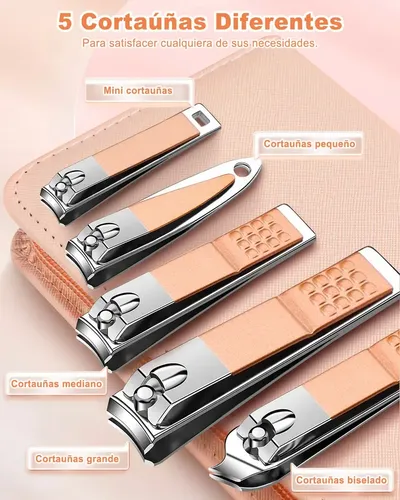 Set Kit Manicure Y Pedicure Profesional 30 Piezas