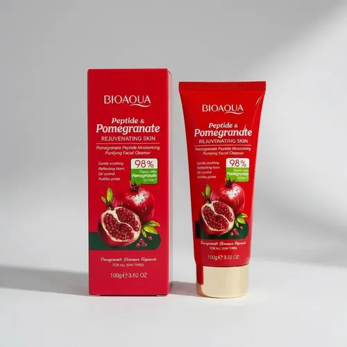 Limpiador Facial Péptidos Y Extracto De Granada 98% Bioaqua Todo Tipo De Piel Día/noche