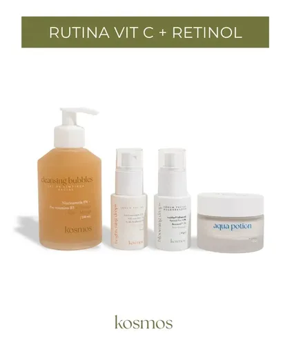 Rutina Completa De Skincare Kosmos Retinol Y Vit C – 4 Pasos