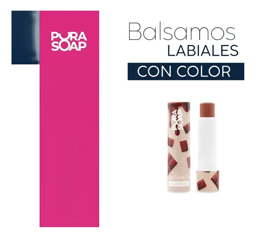 Bálsamo Labial Hidratante Color Nude Chocolate Pura Soap Fw