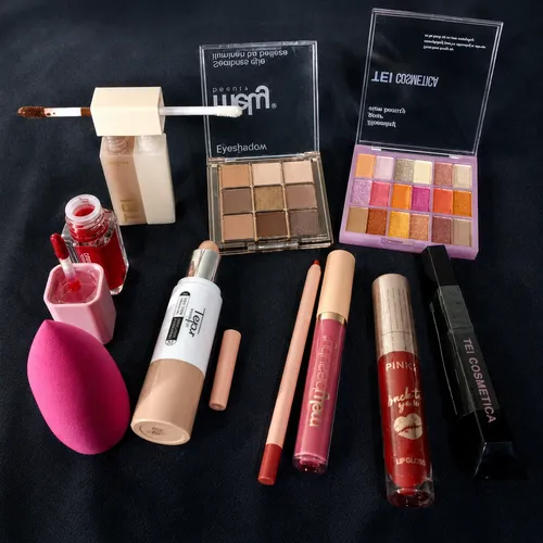 Set Maquillaje Nude +color Súper Completo Todo Tipo De Looks