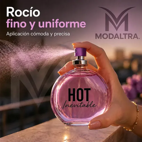 Perfume Mujer Hot Inevitable Feromonas 100ml. +perfumero