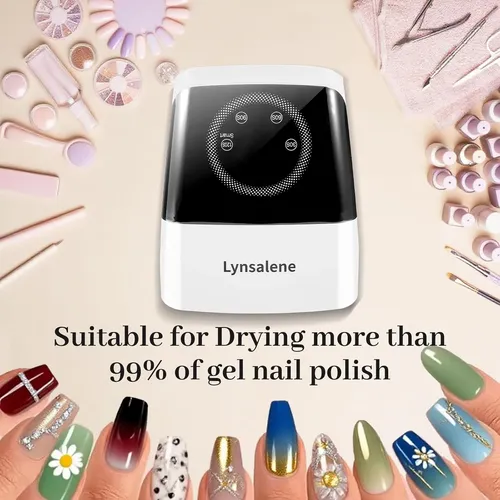 Lámpara Uv Recargable 132w Para Uñas Gel Con Temporizador