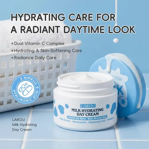 Crema Facial Laikou Leche Día Y Noche Hidratante 60g Normal Día/noche