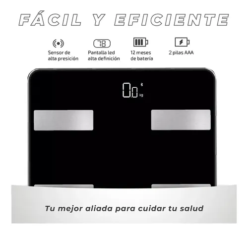 Balanza Digital Baño Inteligente Bluetooth Personal Corporal