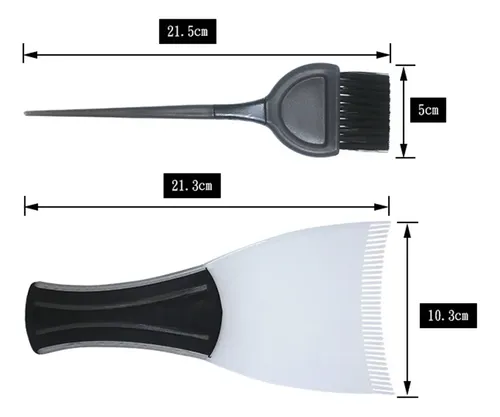 Set De 3 Cepillos, Tazón Y Bandeja Para Teñir Cabello, Portá