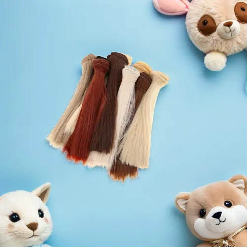 Peluca De Pelo De 10 Piezas: Pelucas Sintéticas Rectas Para