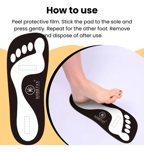 Pads Para Pies De Spray Bronceador Kobbtan Autobronceante 60