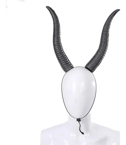 Diadema De Cuerno De Antílope Negro Para Disfraz Y Maquillaj