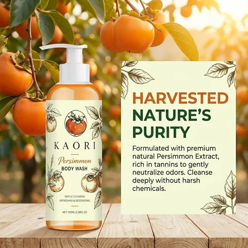 Deodorizing Persimmon Body Wash For Old People Smell, 1pcs